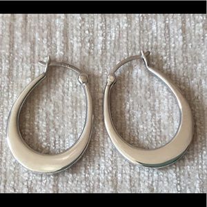 Vintage sterling silver signed hoop earrings